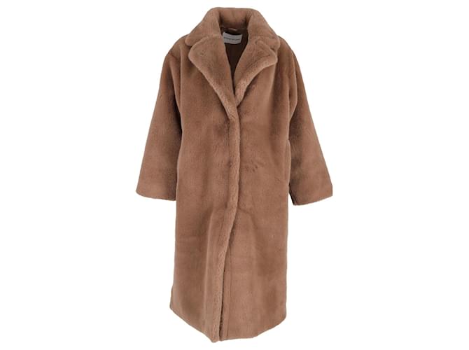 Autre Marque Stand Studio Maria Fur Coat in Brown Polyester  ref.1292428