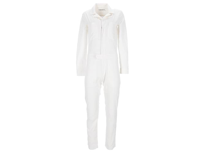 T By Alexander Wang T Alexander Wang Utility Jumpsuit in White Cotton  ref.1292449