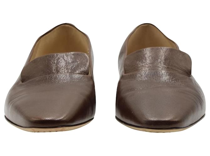 Theory Loafers in Brown Leather  ref.1292453