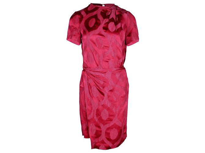 Isabel Marant Servane Mini-Wickelkleid aus roter Viskose