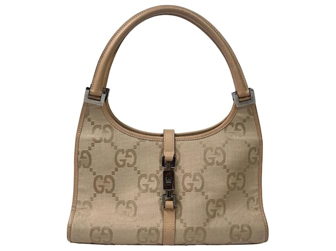 Gucci Jackie GG Handbag Black Leather  ref.1292488