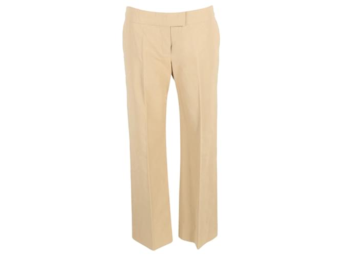 Pantalon large Chloé en coton beige  ref.1292502