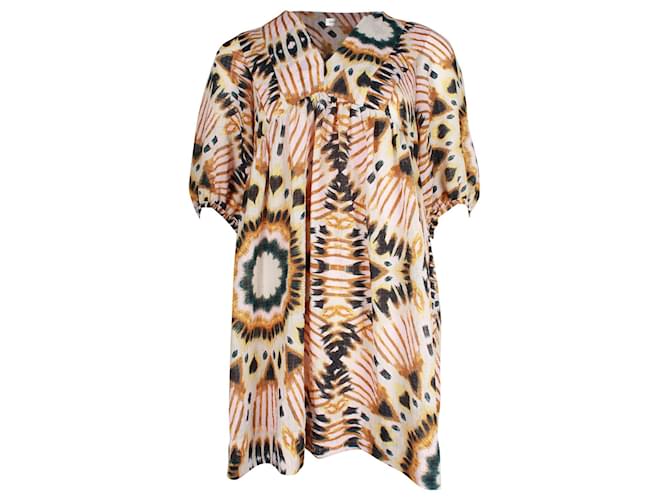 Ba&Sh Cleo Printed Loose Shift Dress in Multicolor Polyester Multiple colors  ref.1292506