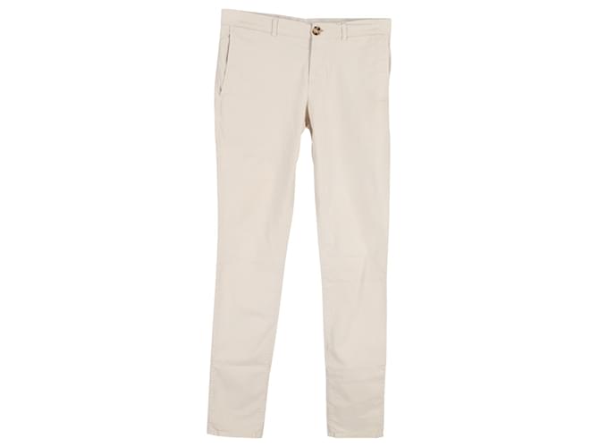 Brunello Cucinelli Slim-Fit Trousers in Beige Cotton  ref.1292514