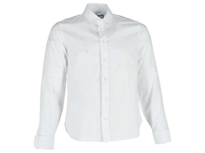 Gucci Button-Up Shirt in White Polyester  ref.1292541