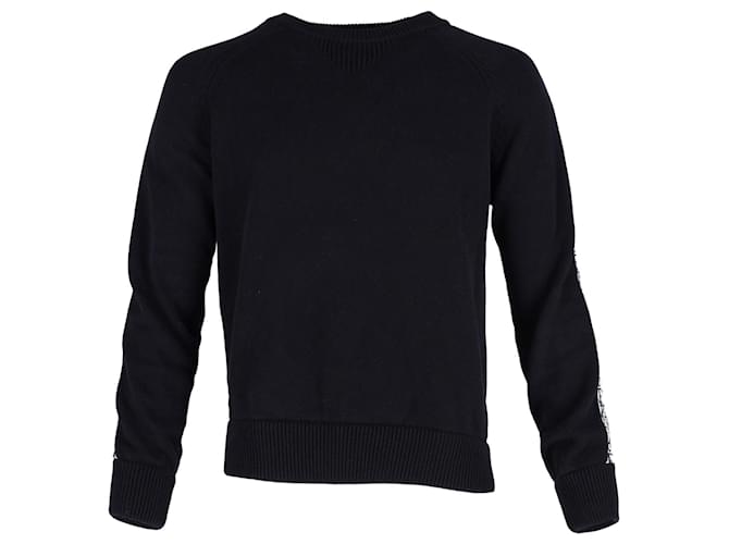 Christian Dior Sweater with Dior Oblique Inserts in Navy Blue Cotton  ref.1292543