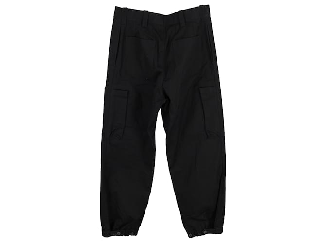 Pantaloni cargo Alexander McQueen in cotone nero  ref.1292548