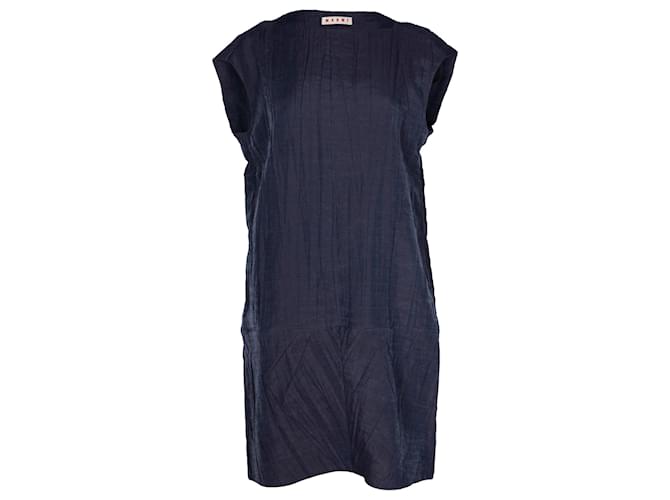 Marni Knee-Length Dress in Grey Wool  ref.1292598