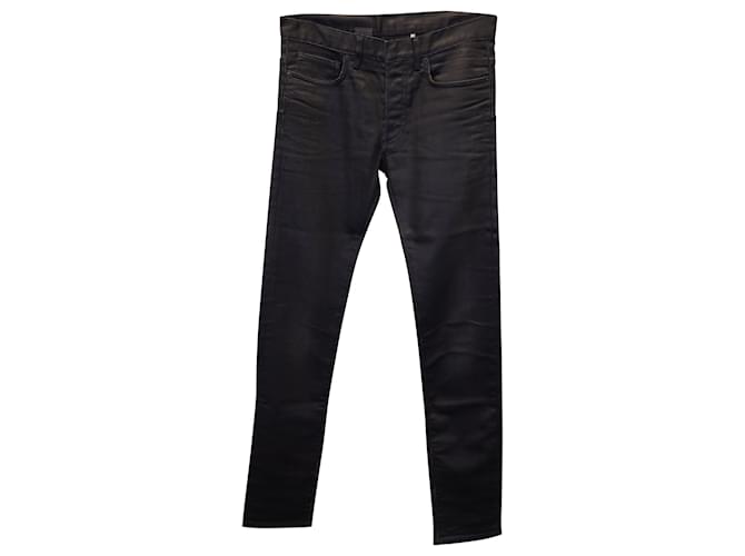 Dior Light beschichtete Slim-Fit-Jeans aus schwarzer Baumwolle  ref.1292610