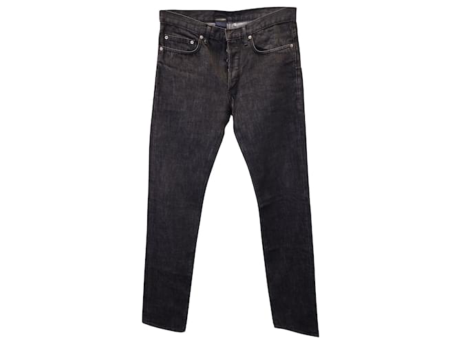 Dior Raw Denim Jeans in Black Cotton  ref.1292613