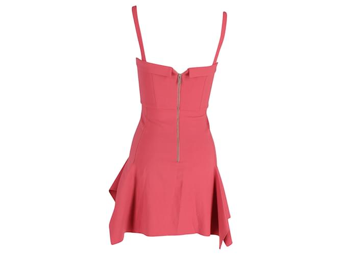 Autre Marque Dion Lee Bustier Flared Mini Dress in Pink Wool  ref.1292615