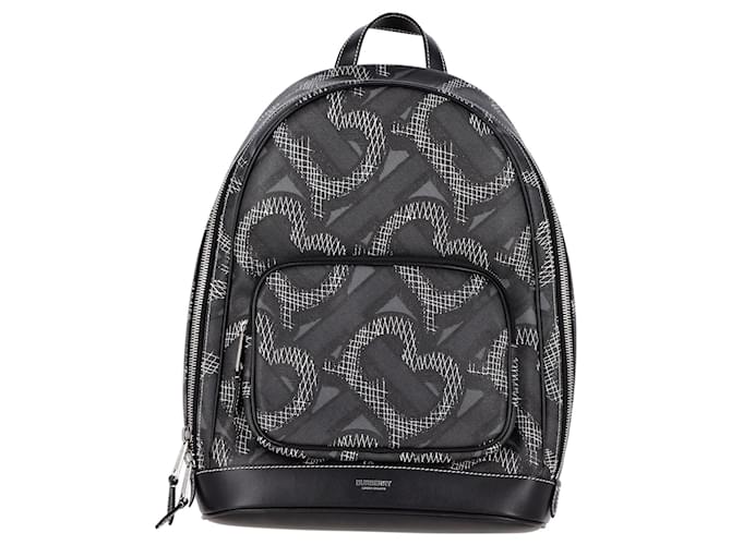 Burberry TB Backpack in Black Canvas Cloth  ref.1292710