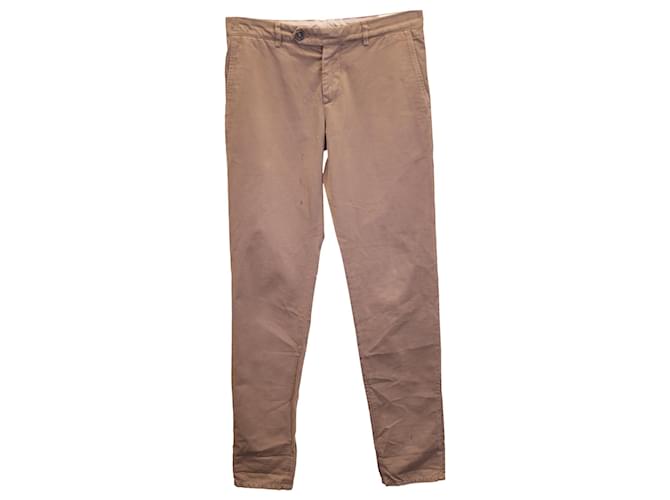 Brunello Cucinelli Slim-Fit Trousers in Brown Cotton  ref.1292744