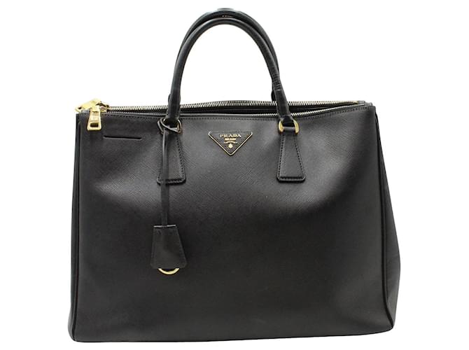 Prada Galleria Large Tote Bag in Black Saffiano Lux Leather  ref.1292764
