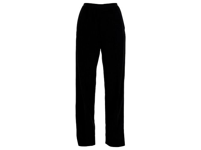 Balenciaga-Hose mit elastischem Bund aus schwarzer Viskose