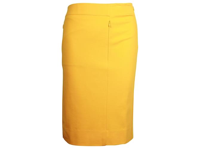 Falda lápiz Diane Von Furstenberg en viscosa amarilla Amarillo Fibra de celulosa  ref.1292827