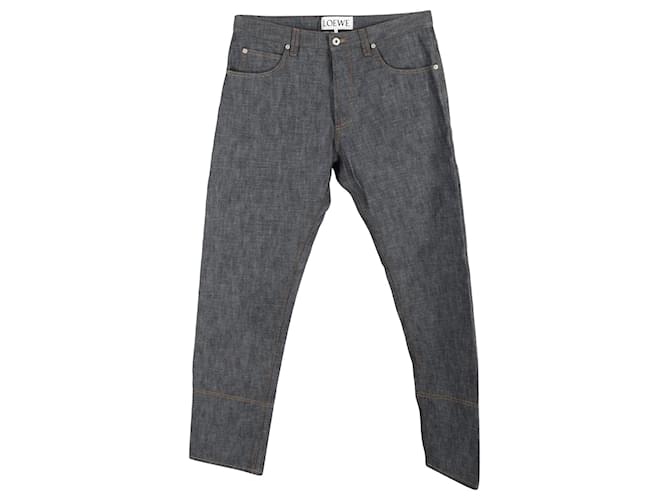Loewe Classic Jeans in Grey Cotton  ref.1292854