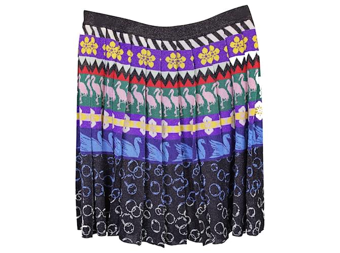 Mary Katrantzou Pleated Skirt in Multicolor Viscose Multiple colors Polyester  ref.1292863