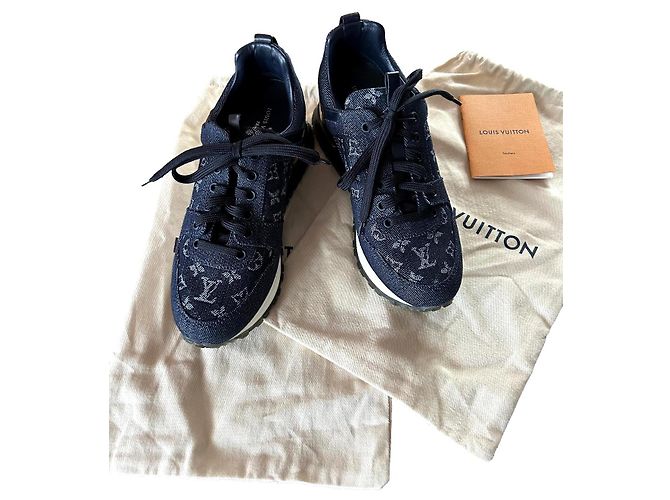 Louis Vuitton Denim Sneaker Marineblau 36