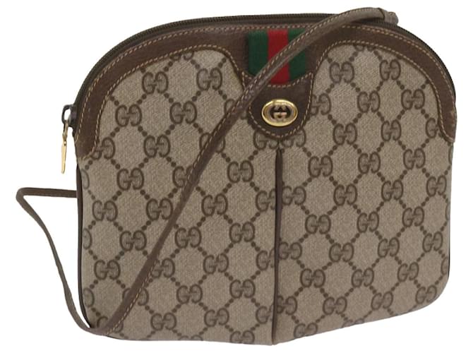 Borsa a spalla GUCCI Canvas Web Sherry Line Rosso Beige 904 02 047 Auth yk10868  ref.1292980