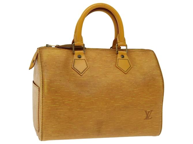 Louis Vuitton Epi Speedy 25 Hand Bag Tassili Yellow M43019 LV Auth 67348 Leather  ref.1293001
