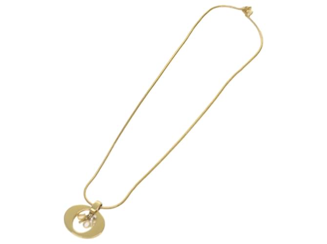 Christian Dior Halskette Metall Gold Auth am5925 Golden  ref.1293015
