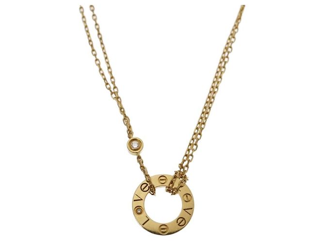 COLLIER CARTIER LOVE EN OR JAUNE Bijouterie dorée