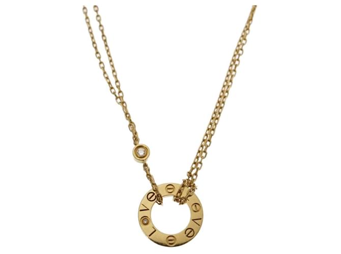 CARTIER LOVE YELLOW GOLD NECKLACE Gold hardware  ref.1293041