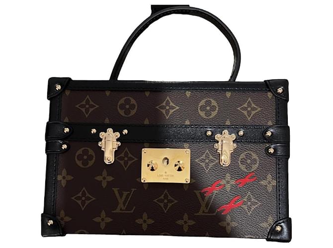 Louis Vuitton small trunk Brown Leather  ref.1293049