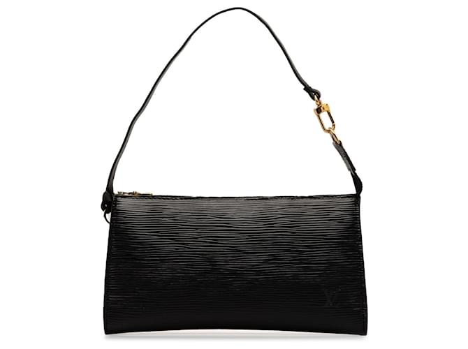 Black Louis Vuitton Epi Pochette Accessoires Shoulder Bag Leather  ref.1293063