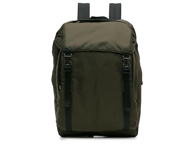Green Prada Tessuto Re-Nylon Montagna Backpack Cloth  ref.1293087