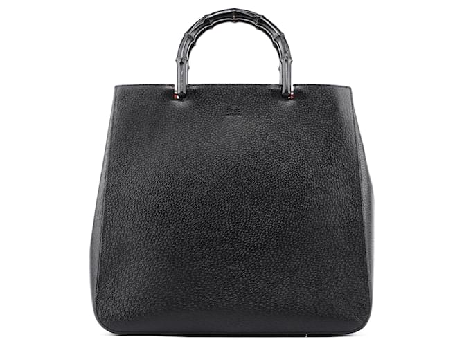 GUCCI Totes Leather Black Bamboo  ref.1293099