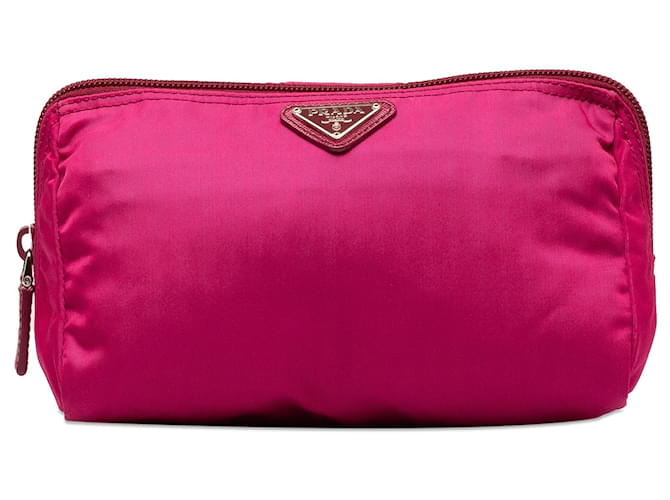Pink Prada Tessuto Pouch Synthetic  ref.1293111