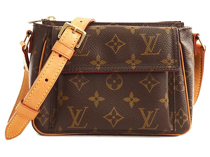 Brown Louis Vuitton Monogram Viva Cite PM Crossbody Bag Cloth  ref.1293129