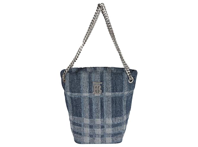 Burberry Blue Denim Small Lola Bucket Bag  ref.1293208