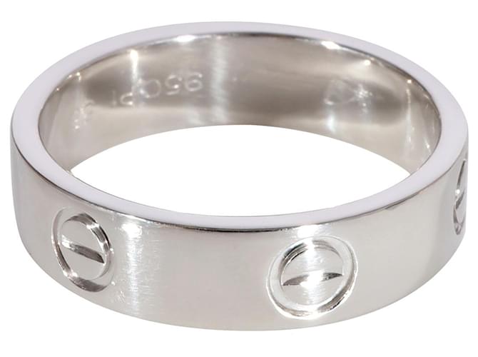 Cartier LOVE Ring in Platinum Silvery Metallic Metal  ref.1293211