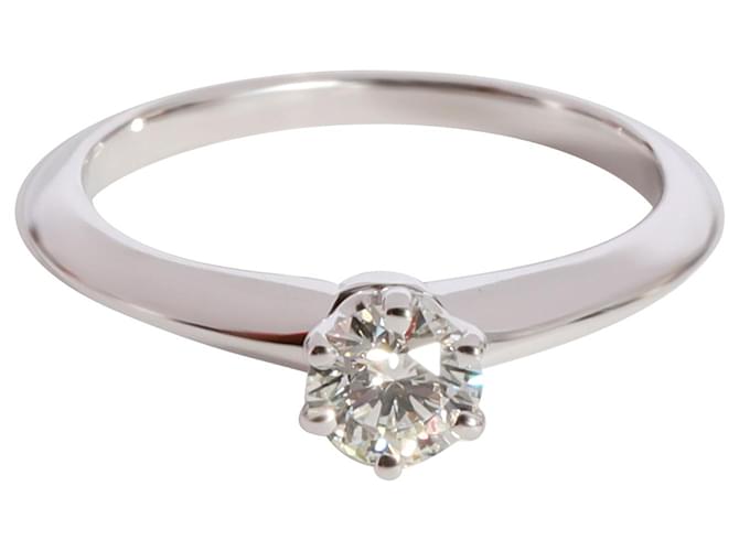 TIFFANY & CO. Diamond Solitaire Ring in 950 Platinum I VVS1 0.31 ctw Silvery Metallic Metal  ref.1293221