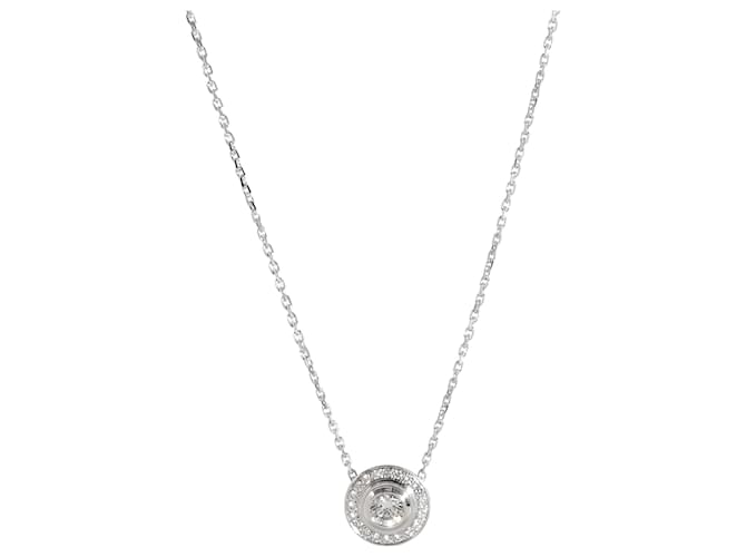 Cartier D'Amour Necklace in 18K white gold 0.30 ctw Silvery Metallic Metal  ref.1293230