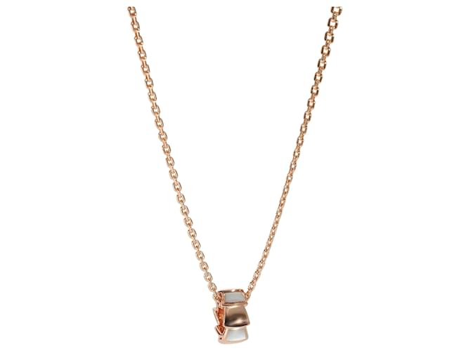 Bulgari BVLGARI Serpenti Fashion Necklace in 18k Rose Gold Metallic Metal Pink gold  ref.1293247