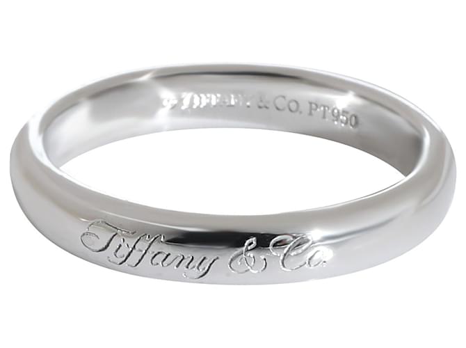 TIFFANY & CO. Notes Band in Platinum Silvery Metallic Metal  ref.1293272