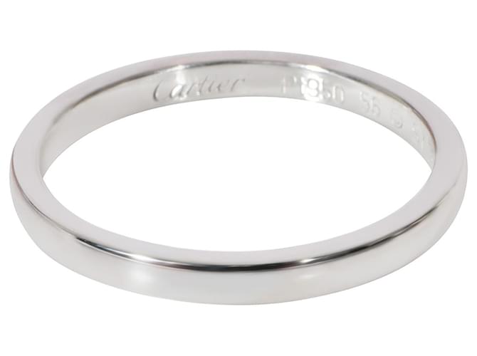 Cartier Ballerine 2.2 mm Wedding Band in Platinum Silvery Metallic Metal  ref.1293281