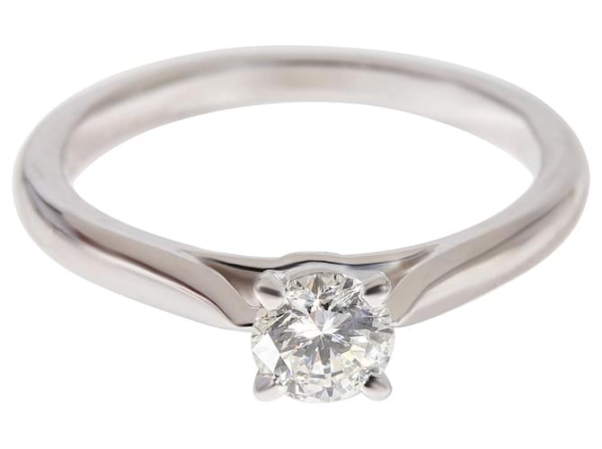 cartier 1895 Anello di fidanzamento con diamante solitario in platino G VS1 0.35 ctw Argento Metallico Metallo  ref.1293326