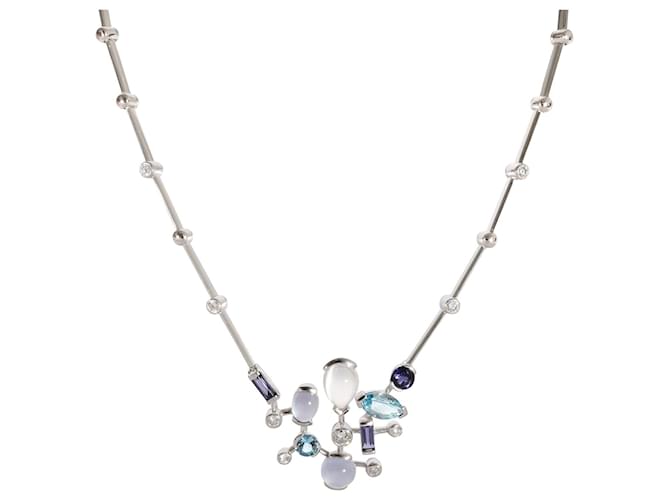 Cartier Meli Melo Diamond Necklace in 18K white gold 0.3 ctw Silvery Metallic Metal  ref.1293410