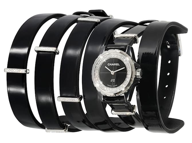 Chanel J-12 H4665 Relógio Feminino em Cerâmica Branco Cerâmico  ref.1293439