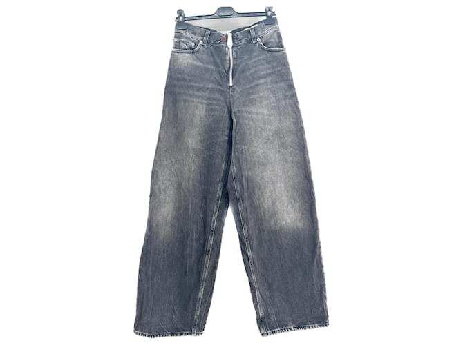 Autre Marque HAIKURE Jeans T.US 25 Baumwolle Grau  ref.1293448