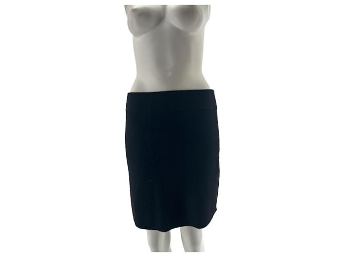 Autre Marque NON SIGNE / UNSIGNED  Skirts T.International M Cashmere Black  ref.1293450
