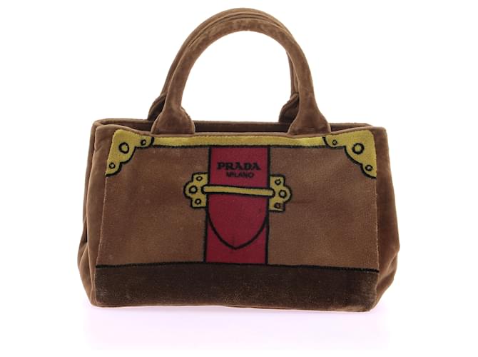 PRADA  Handbags T.  velvet Brown  ref.1293462