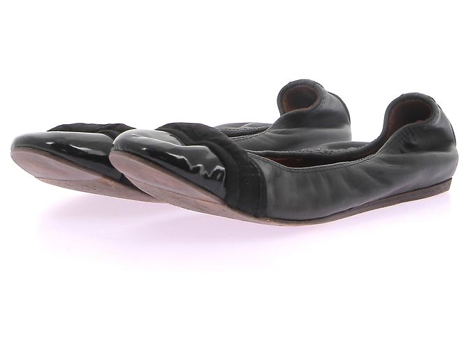 Sapatilhas Lanvin T.EU 37 Couro Preto