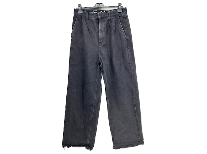 Autre Marque RAEY Jeans T.US 28 Baumwolle Schwarz  ref.1293512