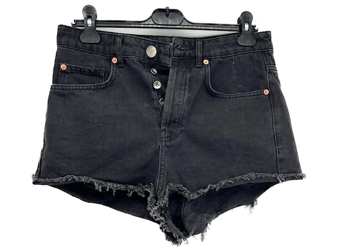 Autre Marque Pantalones cortos RAEY.US 24 Algodón Negro  ref.1293513